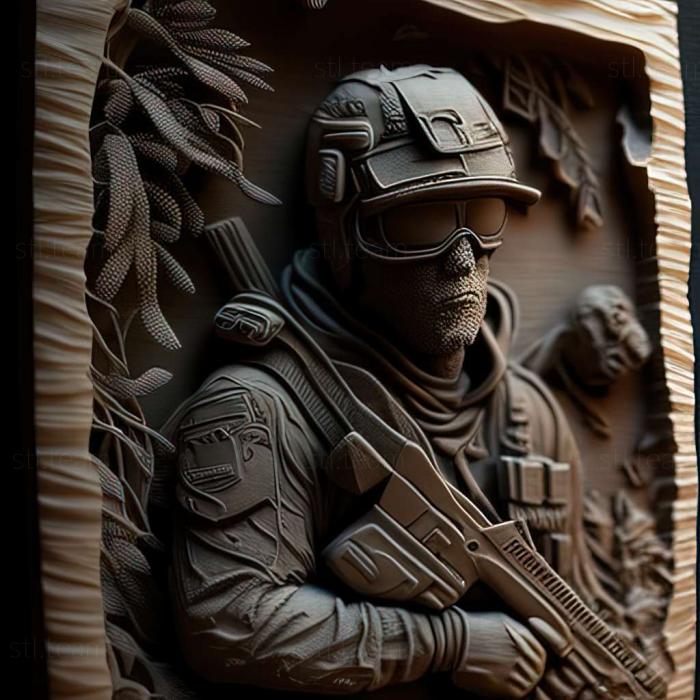 3D model Tom Clancys GhoRecon Future Soldier game (STL)